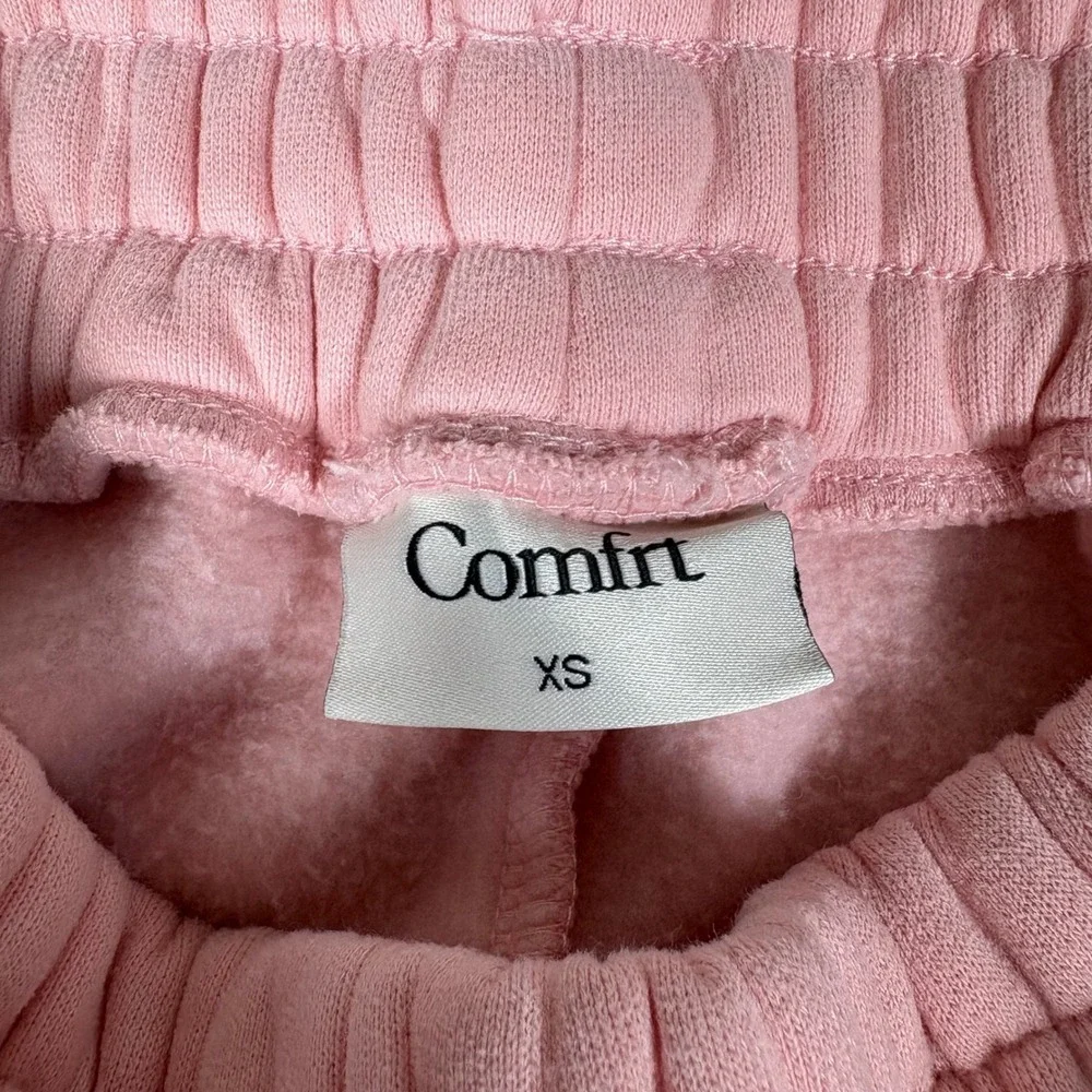 Comfrt Comfy Collection Pastel Pink Fleece Jogger Sweatpants XS